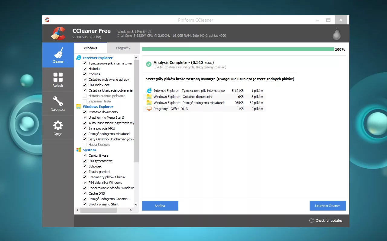 CCleaner screenshot 1