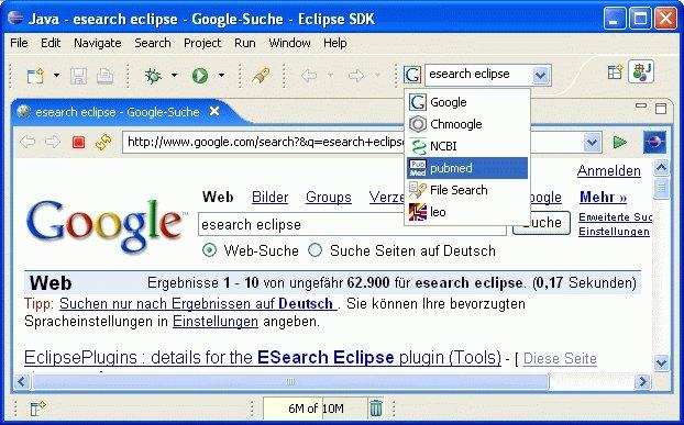 eSearch — esearch in action