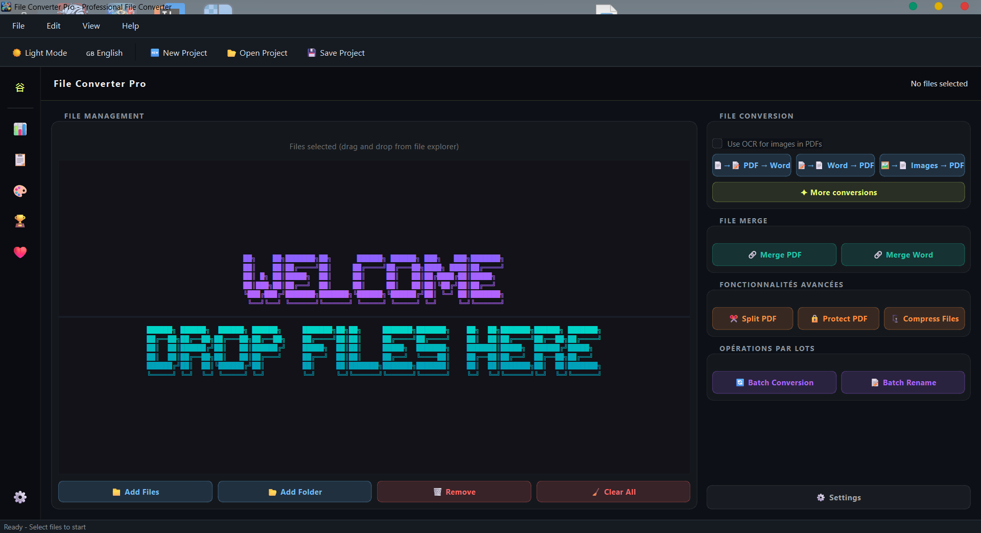 File Converter Pro — UI
