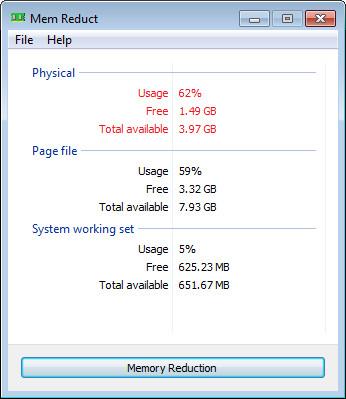Mem Reduct screenshot 1