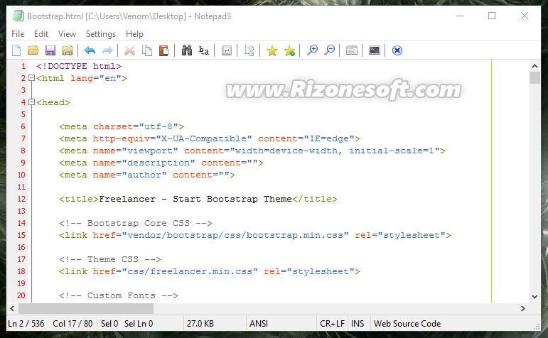 Notepad3 — Notepad3 Build 350