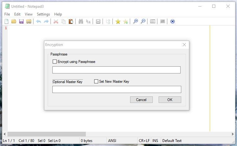 Notepad3 — Notepad3 Encryption Feature