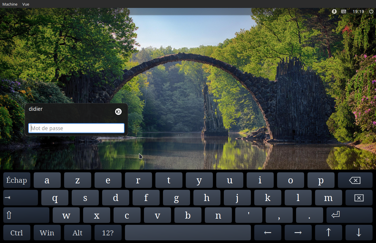 Slint — Lightdm login manager